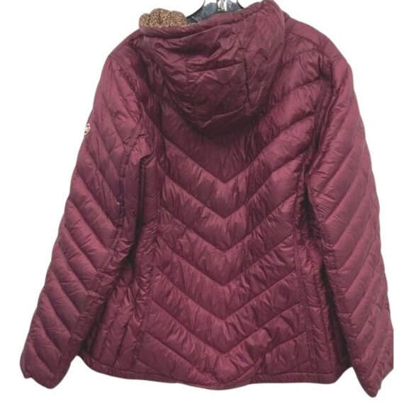 Women's Reversible Michael Kors Nylon Packable Puffer Medium Jacket NWOT - Picture 2 of 3